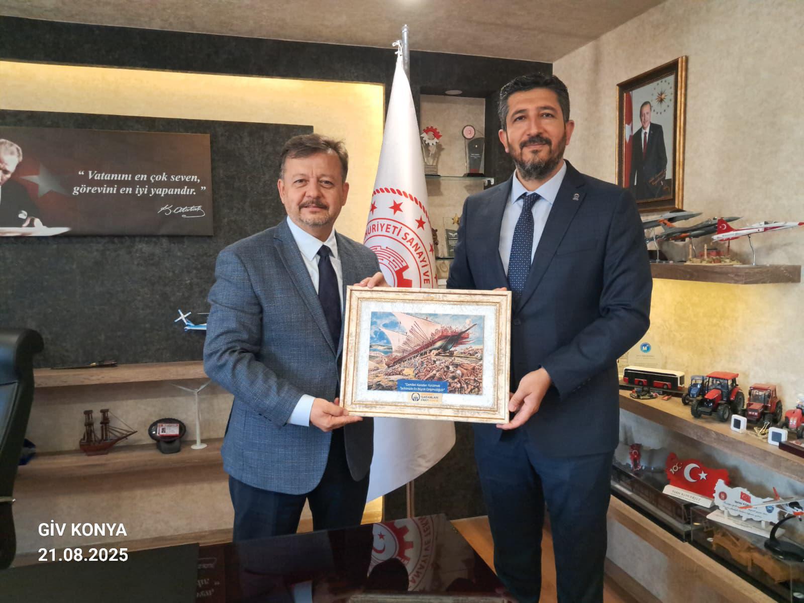 GİV Konya’dan Sanayi ve Teknoloji İl Müdürü Vehbi Konarılı’ya Ziyaret