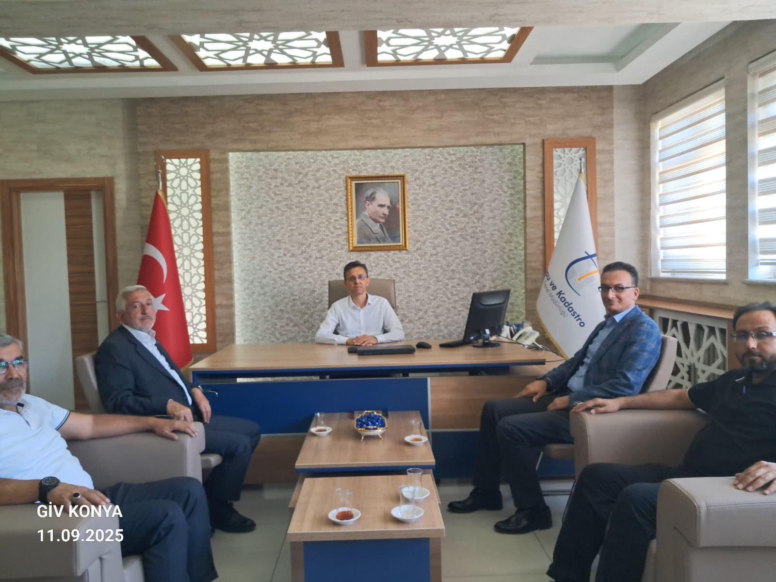 GİV Konya’dan Tapu ve Kadastro İl Müdür Yardımcısı Harun Ecevit’e Ziyaret